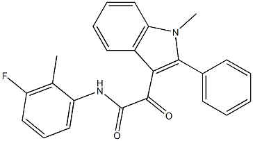 N-(3-fluoro-2-methylphenyl)-2-(1-methyl-2-phenylindol-3-yl)-2-oxoacetamide Structure