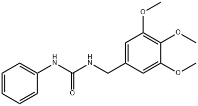 1-phenyl-3-[(3,4,5-trimethoxyphenyl)methyl]urea 구조식 이미지