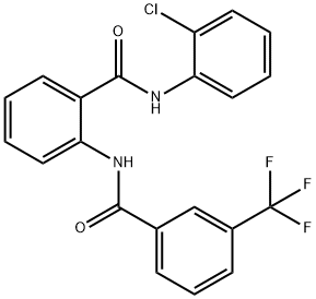 N-(2-chlorophenyl)-2-[[3-(trifluoromethyl)benzoyl]amino]benzamide Structure