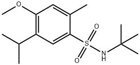 N-tert-butyl-4-methoxy-2-methyl-5-propan-2-ylbenzenesulfonamide Structure