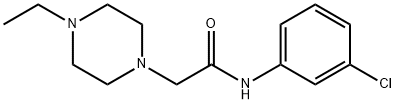 N-(3-chlorophenyl)-2-(4-ethylpiperazin-1-yl)acetamide 구조식 이미지
