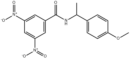 N-[1-(4-methoxyphenyl)ethyl]-3,5-dinitrobenzamide Structure