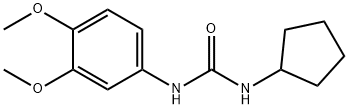 1-cyclopentyl-3-(3,4-dimethoxyphenyl)urea 구조식 이미지