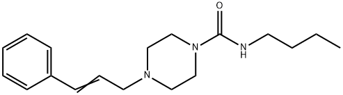 N-butyl-4-[(E)-3-phenylprop-2-enyl]piperazine-1-carboxamide Structure