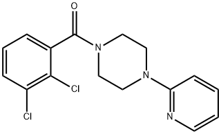 (2,3-dichlorophenyl)-(4-pyridin-2-ylpiperazin-1-yl)methanone Structure