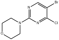 4-(5-bromo-4-chloropyrimidin-2-yl)morpholine Structure