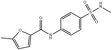 5-methyl-N-[4-(methylsulfamoyl)phenyl]furan-2-carboxamide 구조식 이미지