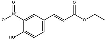 ethyl (E)-3-(4-hydroxy-3-nitrophenyl)prop-2-enoate 구조식 이미지