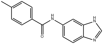 N-(3H-benzimidazol-5-yl)-4-methylbenzamide 구조식 이미지