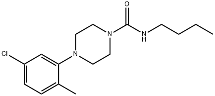 N-butyl-4-(5-chloro-2-methylphenyl)piperazine-1-carboxamide Structure