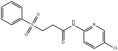 3-(benzenesulfonyl)-N-(5-chloropyridin-2-yl)propanamide Structure