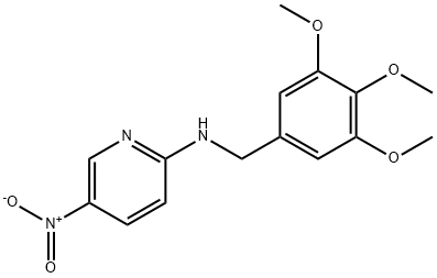 5-nitro-N-[(3,4,5-trimethoxyphenyl)methyl]pyridin-2-amine 구조식 이미지