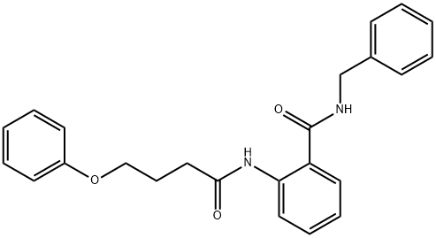 N-benzyl-2-(4-phenoxybutanoylamino)benzamide Structure
