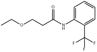 3-ethoxy-N-[2-(trifluoromethyl)phenyl]propanamide Structure