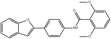 N-[4-(1-benzofuran-2-yl)phenyl]-2,6-dimethoxybenzamide Structure