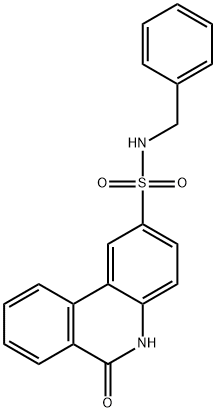 N-benzyl-6-oxo-5H-phenanthridine-2-sulfonamide 구조식 이미지