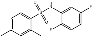 N-(2,5-difluorophenyl)-2,4-dimethylbenzenesulfonamide 구조식 이미지