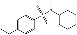 N-cyclohexyl-4-ethyl-N-methylbenzenesulfonamide 구조식 이미지