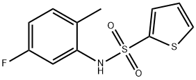 N-(5-fluoro-2-methylphenyl)thiophene-2-sulfonamide 구조식 이미지