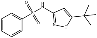 N-(5-tert-butyl-1,2-oxazol-3-yl)benzenesulfonamide 구조식 이미지