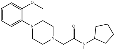 N-cyclopentyl-2-[4-(2-methoxyphenyl)piperazin-1-yl]acetamide 구조식 이미지