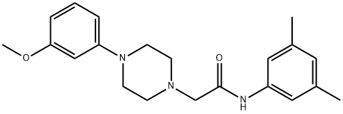 N-(3,5-dimethylphenyl)-2-[4-(3-methoxyphenyl)piperazin-1-yl]acetamide Structure