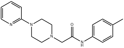 N-(4-methylphenyl)-2-(4-pyridin-2-ylpiperazin-1-yl)acetamide Structure