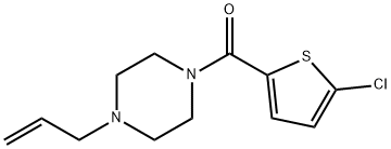 (5-chlorothiophen-2-yl)-(4-prop-2-enylpiperazin-1-yl)methanone Structure