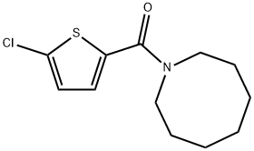 azocan-1-yl-(5-chlorothiophen-2-yl)methanone 구조식 이미지