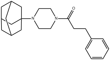 1-[4-(1-adamantyl)piperazin-1-yl]-3-phenylpropan-1-one 구조식 이미지