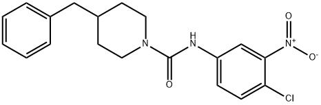 4-benzyl-N-(4-chloro-3-nitrophenyl)piperidine-1-carboxamide Structure
