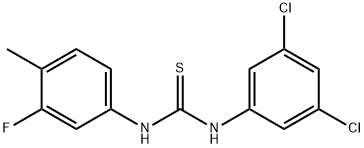 1-(3,5-dichlorophenyl)-3-(3-fluoro-4-methylphenyl)thiourea 구조식 이미지