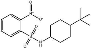 N-(4-tert-butylcyclohexyl)-2-nitrobenzenesulfonamide Structure