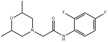 N-(2,4-difluorophenyl)-2-(2,6-dimethylmorpholin-4-yl)acetamide Structure