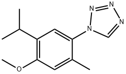 1-(4-methoxy-2-methyl-5-propan-2-ylphenyl)tetrazole 구조식 이미지