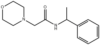 2-morpholin-4-yl-N-(1-phenylethyl)acetamide Structure