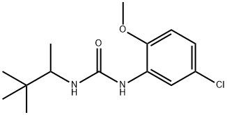 1-(5-chloro-2-methoxyphenyl)-3-(3,3-dimethylbutan-2-yl)urea 구조식 이미지