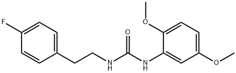 1-(2,5-dimethoxyphenyl)-3-[2-(4-fluorophenyl)ethyl]urea 구조식 이미지