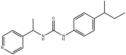 1-(4-butan-2-ylphenyl)-3-(1-pyridin-4-ylethyl)urea Structure