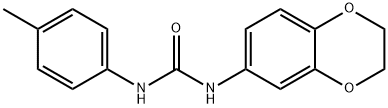 1-(2,3-dihydro-1,4-benzodioxin-6-yl)-3-(4-methylphenyl)urea Structure