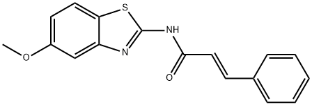 (E)-N-(5-methoxy-1,3-benzothiazol-2-yl)-3-phenylprop-2-enamide Structure