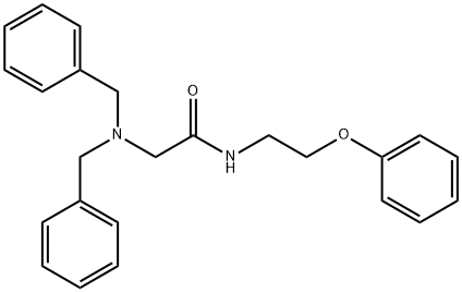 2-(dibenzylamino)-N-(2-phenoxyethyl)acetamide 구조식 이미지