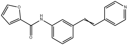 N-[3-[(E)-2-pyridin-4-ylethenyl]phenyl]furan-2-carboxamide Structure