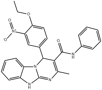 4-(4-ethoxy-3-nitrophenyl)-2-methyl-N-phenyl-1,4-dihydropyrimido[1,2-a]benzimidazole-3-carboxamide 구조식 이미지
