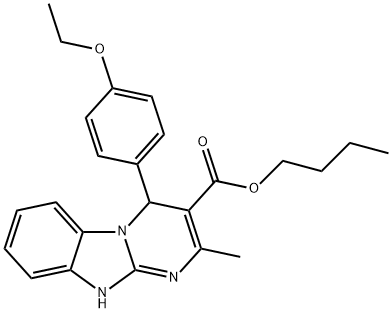 butyl 4-(4-ethoxyphenyl)-2-methyl-1,4-dihydropyrimido[1,2-a]benzimidazole-3-carboxylate Structure