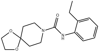 N-(2-ethylphenyl)-1,4-dioxa-8-azaspiro[4.5]decane-8-carboxamide Structure