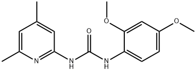 1-(2,4-dimethoxyphenyl)-3-(4,6-dimethylpyridin-2-yl)urea Structure