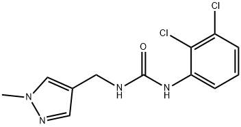 1-(2,3-dichlorophenyl)-3-[(1-methylpyrazol-4-yl)methyl]urea 구조식 이미지