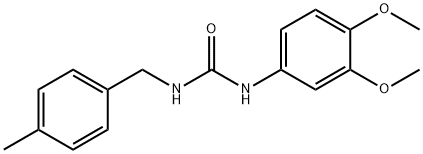 1-(3,4-dimethoxyphenyl)-3-[(4-methylphenyl)methyl]urea 구조식 이미지