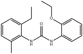 1-(2-ethoxyphenyl)-3-(2-ethyl-6-methylphenyl)urea Structure